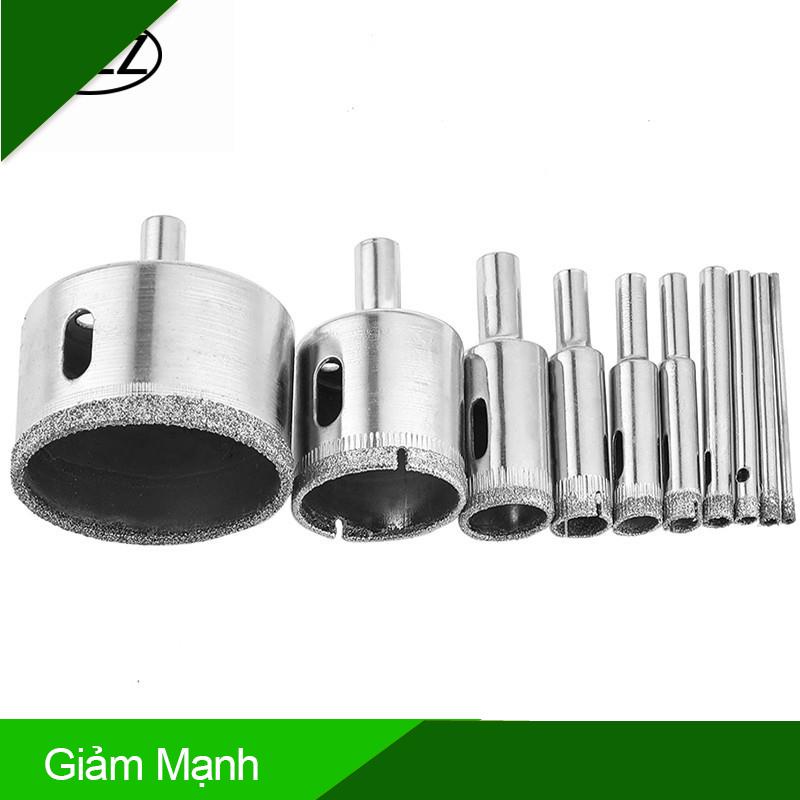 (Giảm Mạnh) EKEZ Bộ 10 Mũi Khoan Khoét Lỗ Tròn Dùng Cho Tường Kính/Gạch/Bê Tông/Sứ