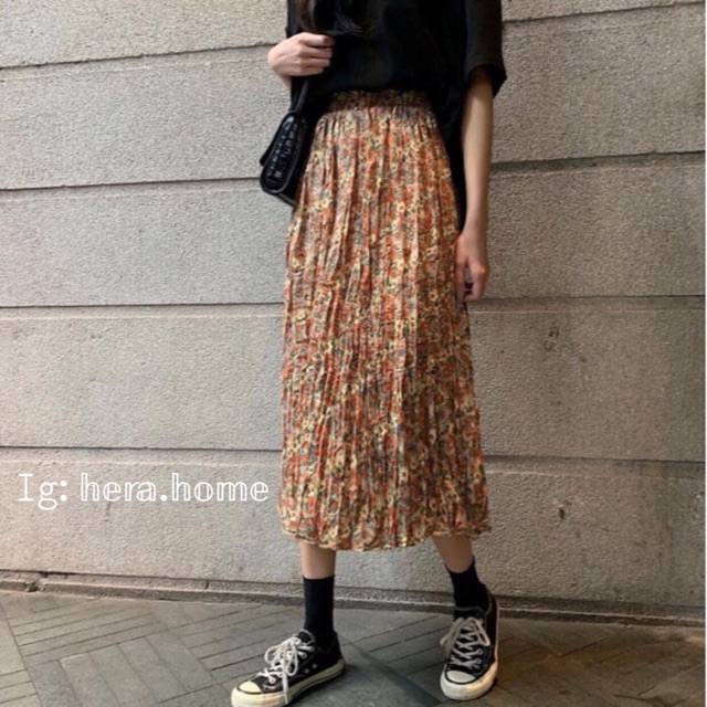 Chân váy hoa nhí kèm hình thật bảng màu ở cuối🍓 | BigBuy360 - bigbuy360.vn