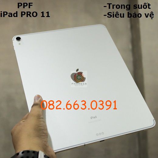 Dán PPF bóng, nhám cho iPad Pro 11 2018 màn hình, mặt lưng, full lưng viền siêu bảo vệ