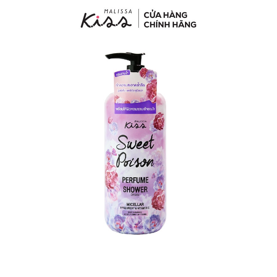 Sữa Tắm Sạch Sâu Hương Nước Hoa Malissa Kiss - Hương Sweet Poison 350ml