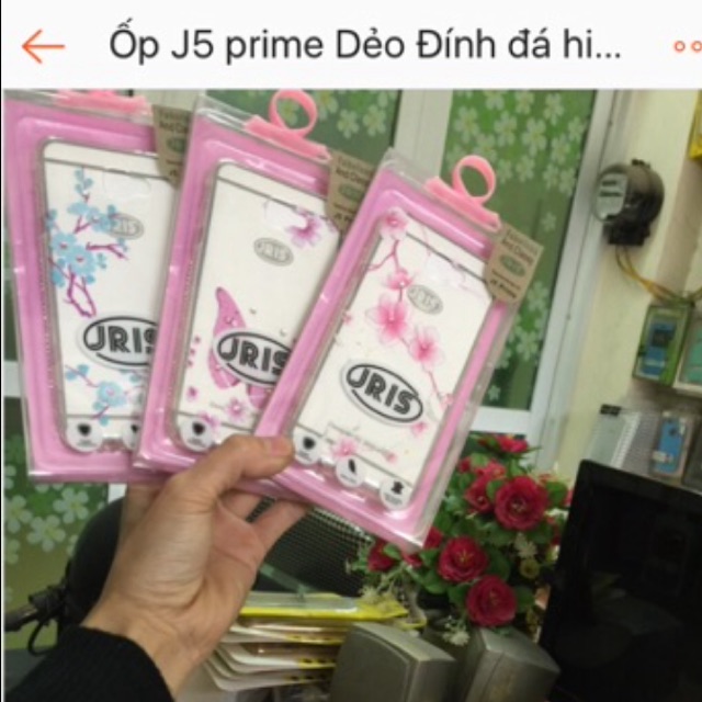 Combo: ốp bướm j5prime+ ốp xilicol trong j2