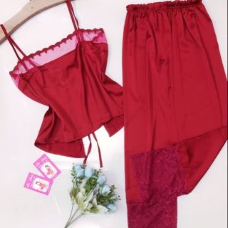 sét bộ dài lụa 2 dây