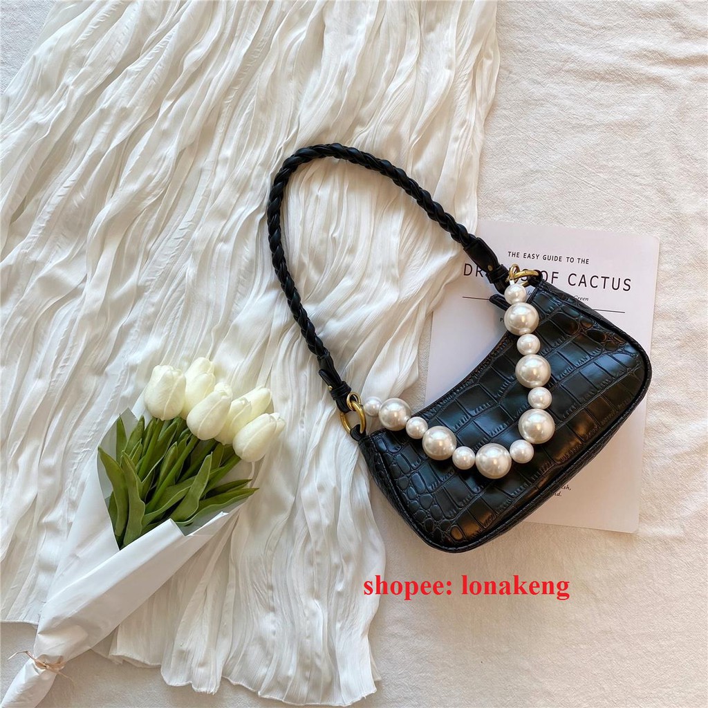 TÚI KẸP NÁCH DÂY NGỌC MẪU MỚI SIZE 20 - TÚI NỮ CÓ KÈM DÂY ĐEO CHÉO | BigBuy360 - bigbuy360.vn