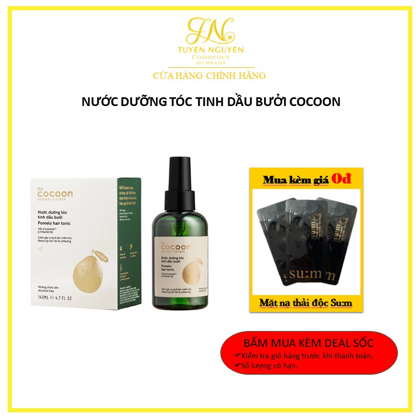 Nước Dưỡng Tóc Tinh Dầu Bưởi Cocoon 140ml