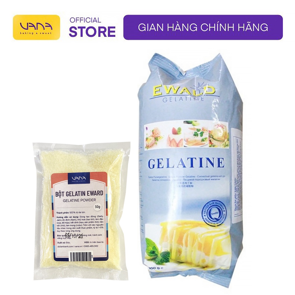 Bột gelatine gói nhỏ 50g (Gelatin)