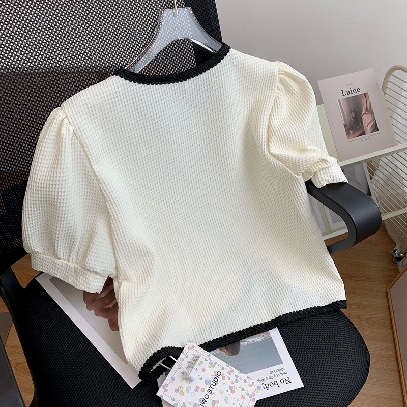 Áo Sơ Mi Tay Ngắn Phồng Dáng Rộng Thời Trang Mùa Hè 2022 Mới Mẻ