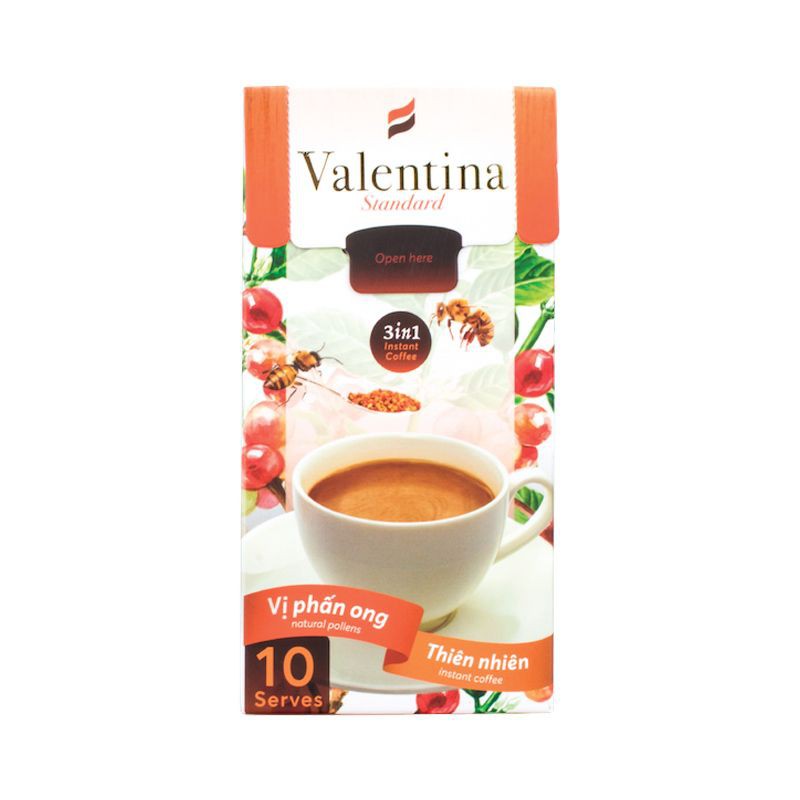 Cà phê Sữa 3 In 1 Valentina 160G (Hộp 10 Gói)