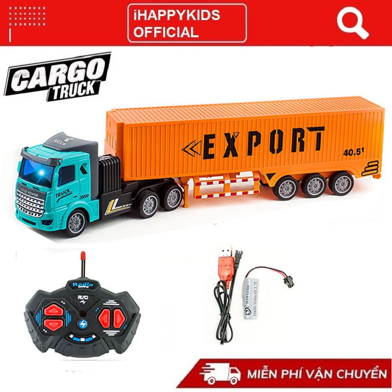 Xe tải đầu kéo điều khiển từ xa tỷ lệ 1:48 dành cho trẻ em