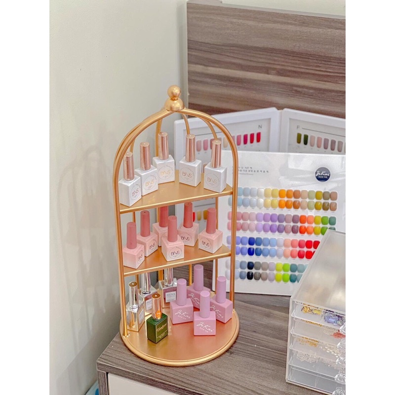 Kệ Để Mỹ Phẩm Lồng Chim 3 Tầng Thiết Kế Sang Trọng 45x22cm