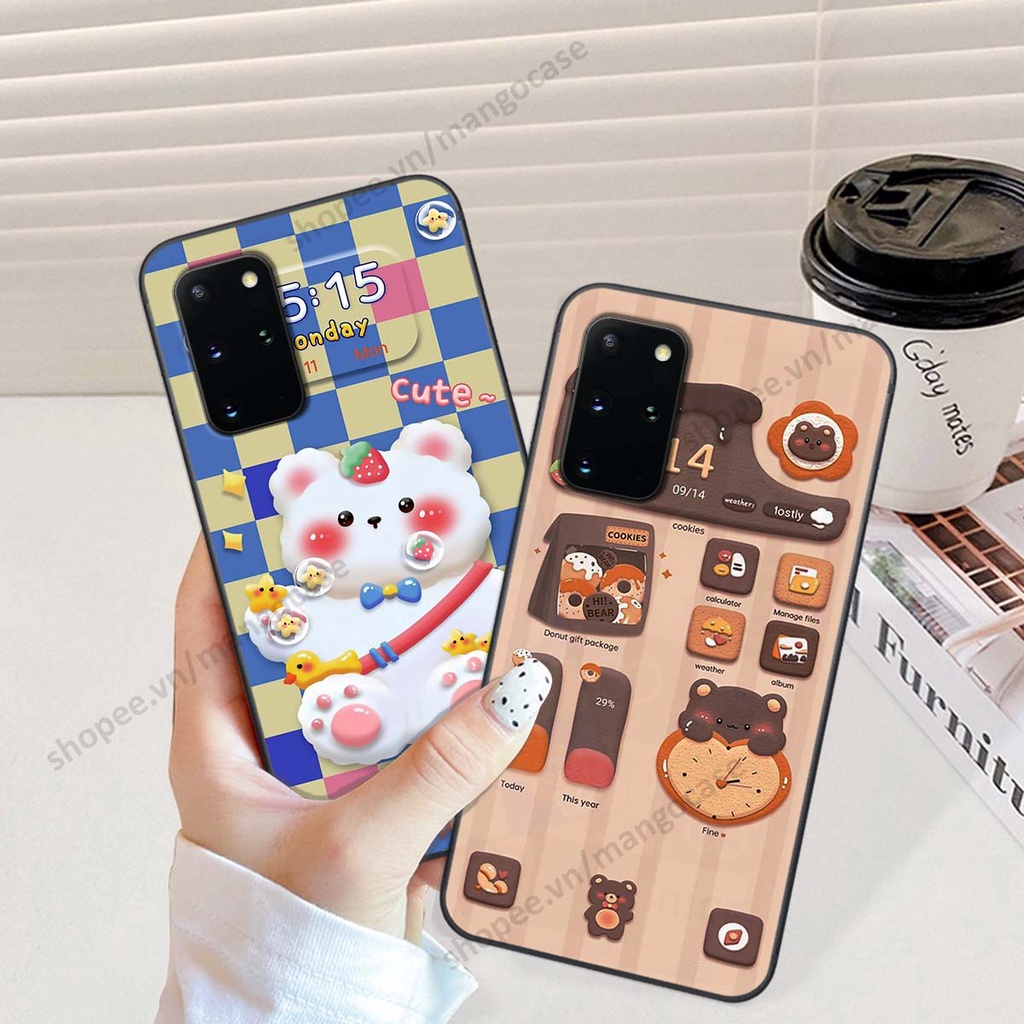 Ốp lưng Samsung S20 / S20 Plus / S20+ hình gấu, thỏ, đồng hồ cute dễ thương
