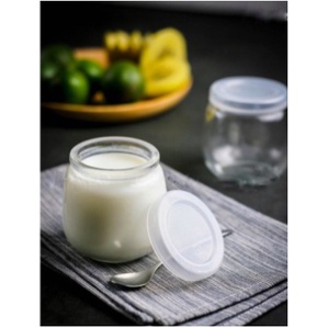 1 HŨ SỮA CHUA THUỶ TINH TRƠN 200ml HÀNG LOẠI 1 DÀY ĐẸP (nắp nhựa)