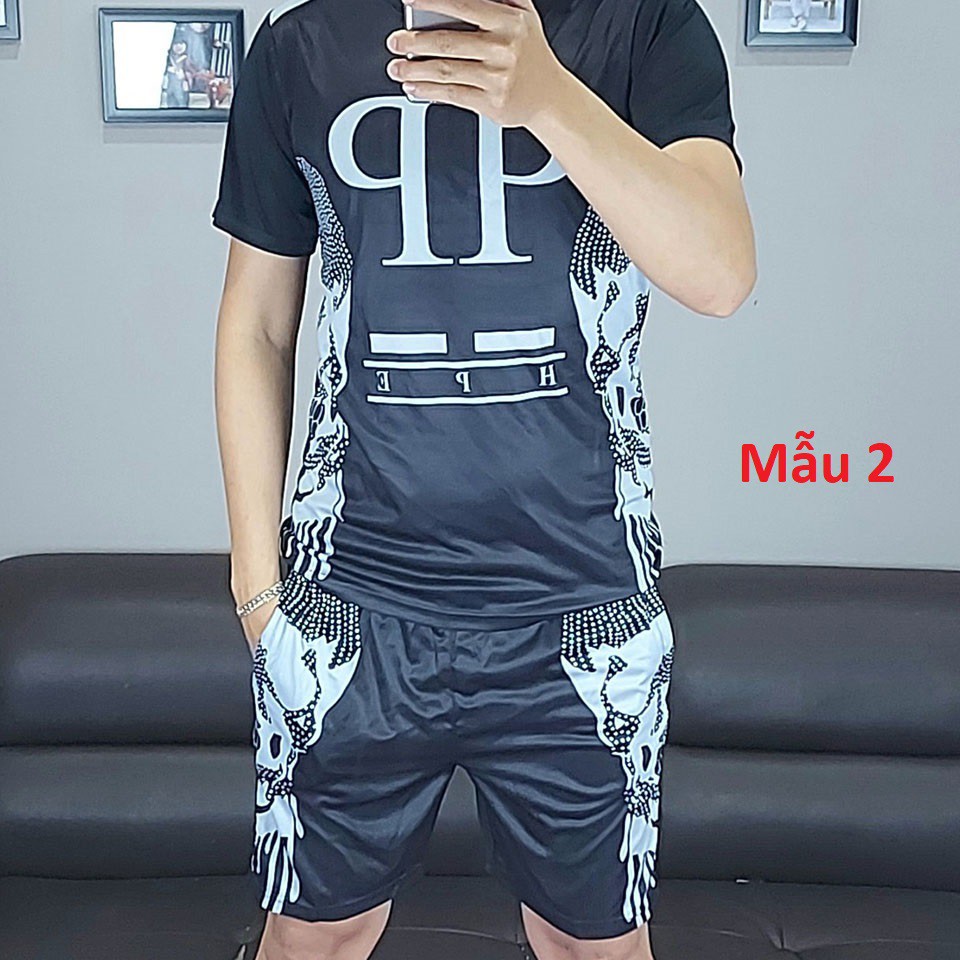 Bộ thể thao nam chất thun,bộ quần áo nam mặc nhà in 3D cực đẹp