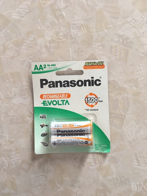 Pin Sạc AA Panasonic HR6 Rechageable EVOLTA vỉ 2 viên Pin Panasonic Chính hãng
