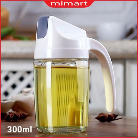 Bình đựng dầu ăn 630ml, chai đựng dầu ăn nước mắm xì dầu tự động đóng mở nắp