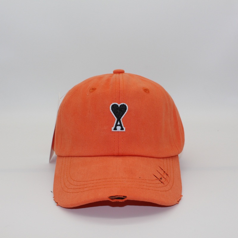 Mũ Lưỡi Trai Vải Cotton Thoáng Khí Thấm Hút Mồ Hôi Phối Rách Kiểu Đường Phố Cá Tính