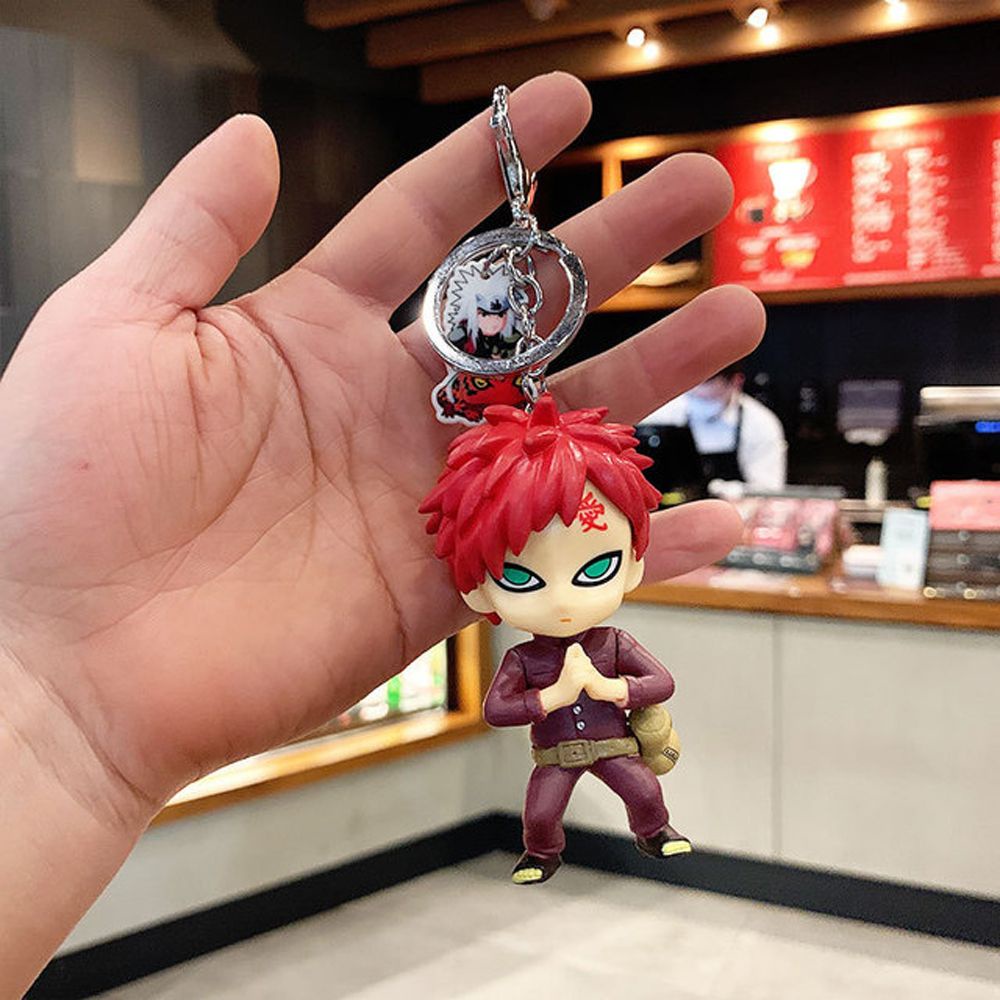 Móc khóa bằng pvc hình búp bê uchiha itachi sasuke ninja trong naruto aaron1