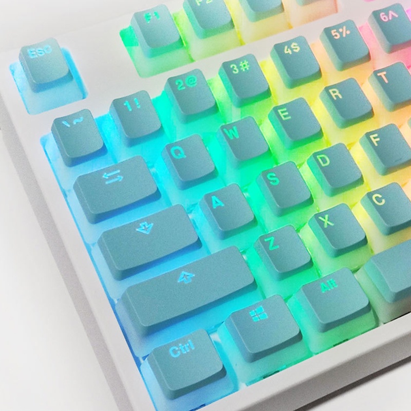 Bộ Phím Rời PBT OEM 116 Phím RGB Hai Màu Trong Mờ DIY