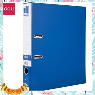 File còng deli - khổ a4 / fc - 5cm/7cm - xanh dương - 1 chiếc - w38168 / w38169 / w38178 / w38179