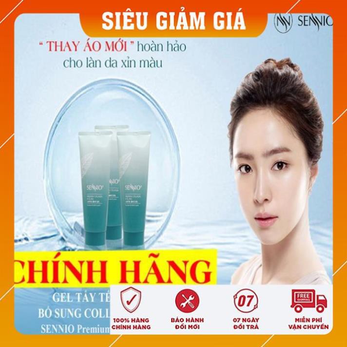 [FreeShip - HÀNG CHÍNH HÃNG] Kem tẩy da chết mặt, môi,ngừa mụn và trắng da/Gel tẩy tế bào chết bổ sung collagen sennio