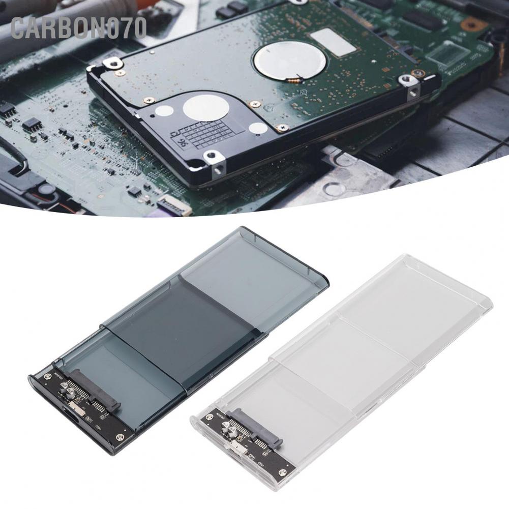 [Hàng Sẵn] Hộp ổ cứng Hdd Box Usb 3.0 SATA Cho Giao Diện HDD / SSD 2.5inch 7 / 9.5mm【Carbon070】