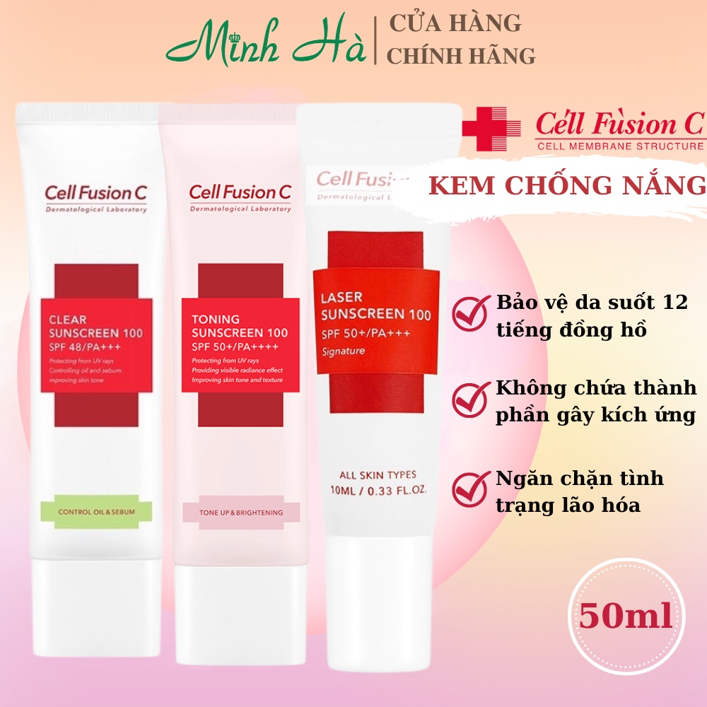 Kem chống nắng Cell Fusion C Control oil and sebum 100 SPF 48 PA+++ 10ml