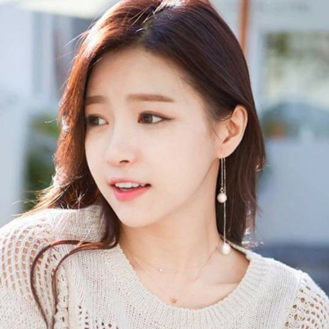 Bông tai dáng dài kiểu ngọc trai