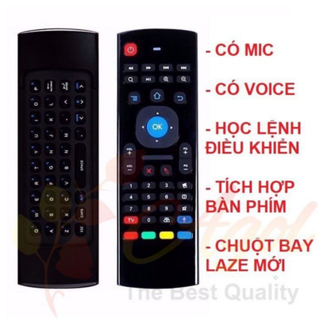 CHUỘT BAY AIR MOUSE CÓ MIC VOICE VÀ HỌC LỆNH cho Android TV Box, SmartTV
