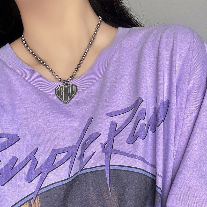 Dây chuyền chuỗi xích mặt hình trái tim phong cách hip hop cá tính 22177