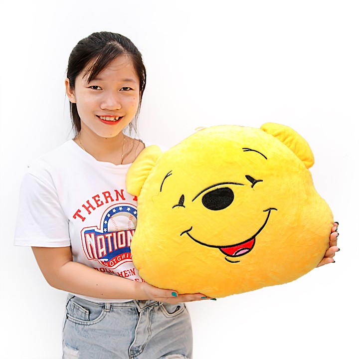 Gối ôm ,gối kê cổ mặt pooh cao cấp êm ái