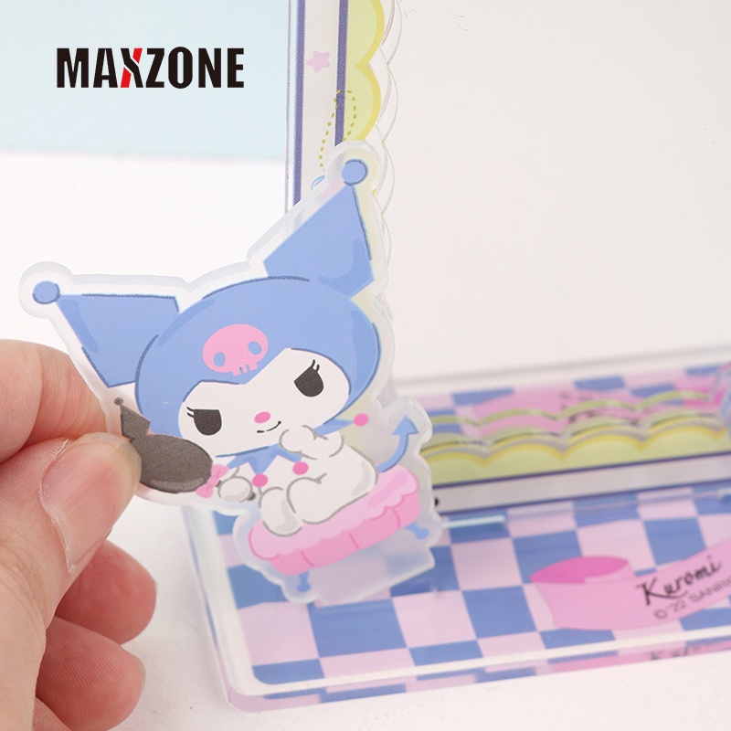 Maxzone Tượng Acrylic Hình Cô Gái Anime Cinnamoroll My Melody Kuromi Diy Để Bàn Trang Trí Cho Nữ