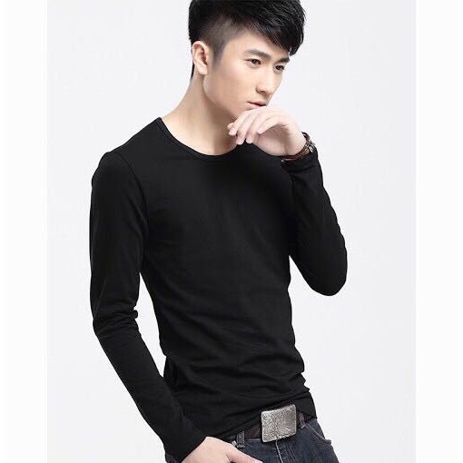 Áo thun nam body tay dài.