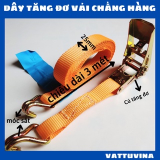 Dây cảo chằng hàng, bản rộng 25mm, chiều dài 3 mét - VattuVina