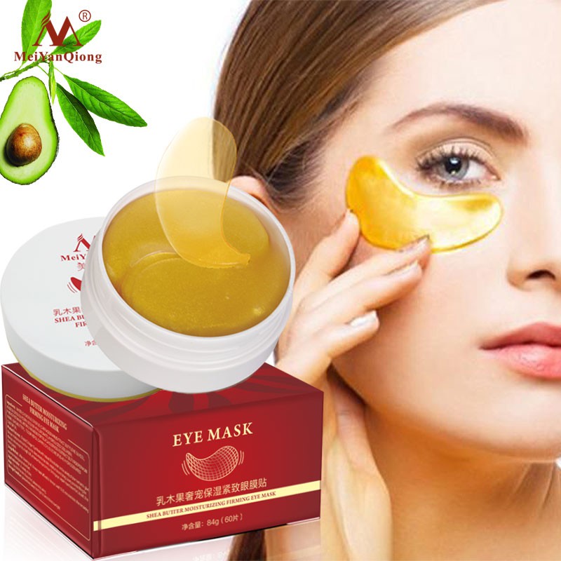 Hộp 60 Miếng Mặt Nạ Mắt MeiYanQiong 84g Chiết Xuất Từ Bơ Hạt Mỡ Và Collagen Dưỡng Ẩm