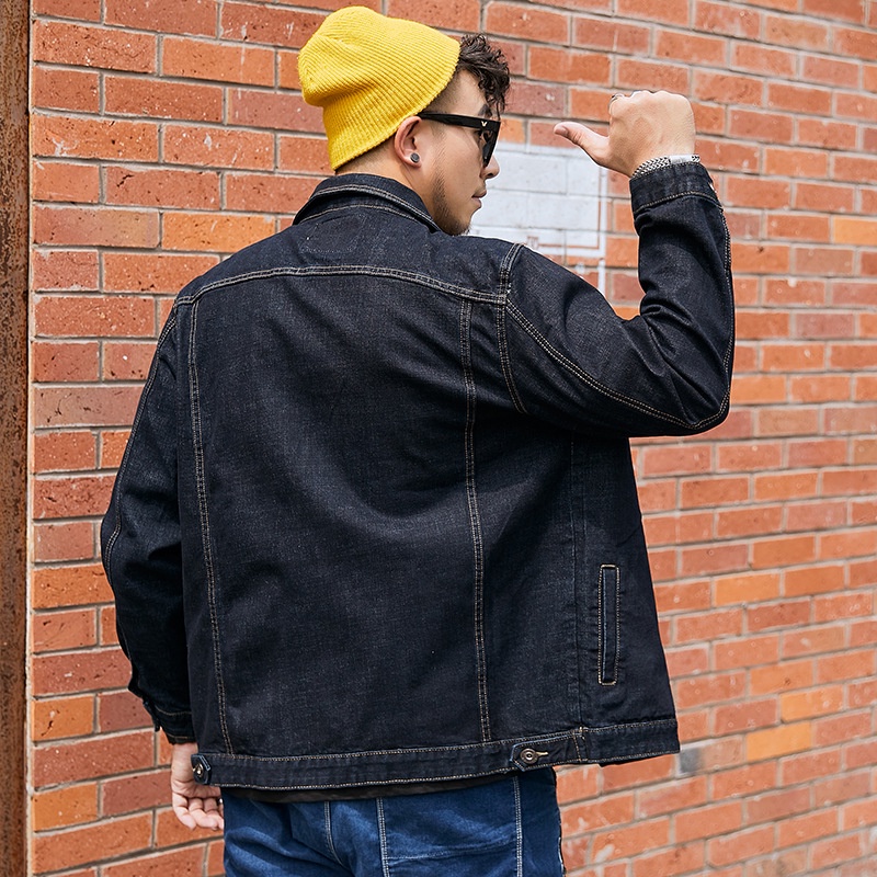 Áo khoác jean size lớn cho người béo hàng Zenbig chất liệu vải jean cho người mập người béo từ 80-140kg