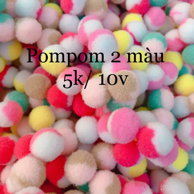 Pom pom 2 màu