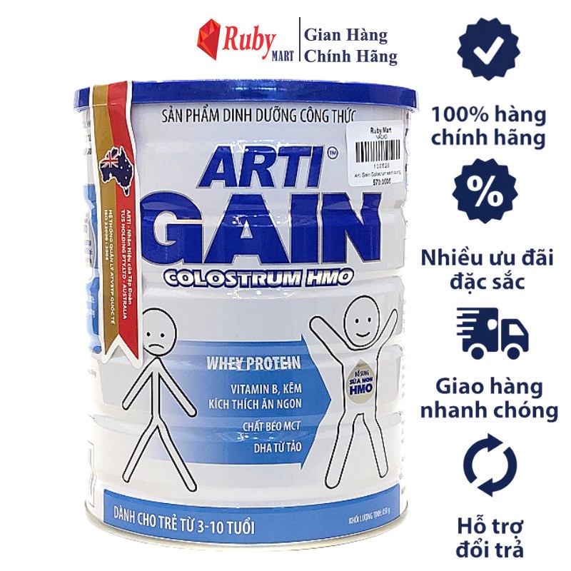 Sữa Bột Arti Gain 900g - Tăng cân hiệu quả cho trẻ gầy Dễ Uống