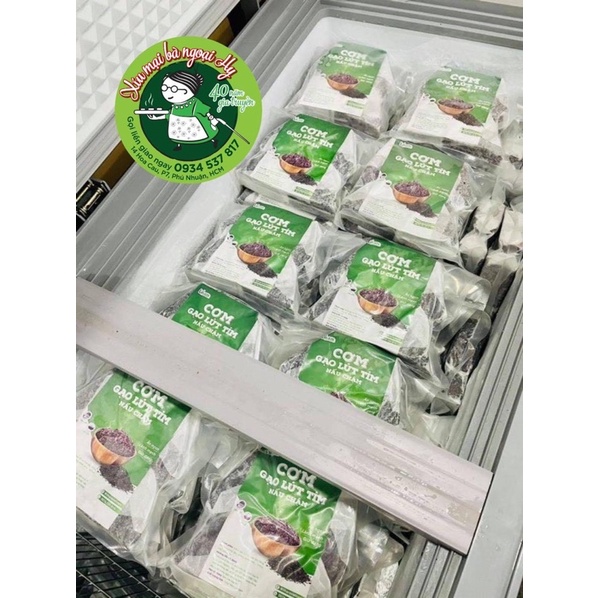 Cơm gạo lức tím nấu sẵn