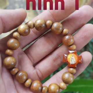 Chuỗi hạt mân côi 10 li gỗ thơm