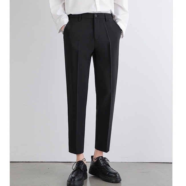 Quần âu nam vải tuyết mưa quần baggy nam không nhăn không xù loại tây âu lụa hàn thời trang AUTOMAN Q01