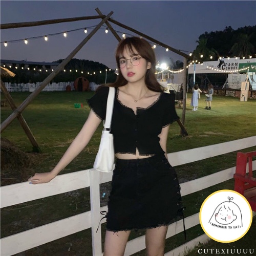 Áo Croptop ren tiểu thư xinh xắn ulzzang hot hit [ Giá hủy diệt ]