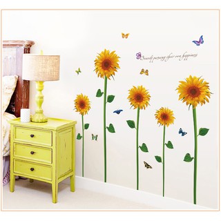 Decal Dán Tường Hoa Hướng Dương