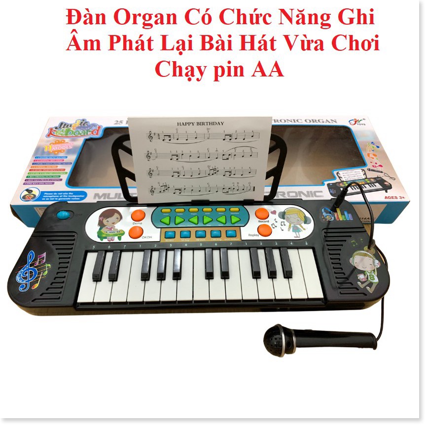 Đồ Chơi Đàn Organ Có Micro Đa Dạng Bài Hát Và Giai Điệu Cho Bé Tập Đàn Hát Làm Ca Sĩ Simbatoy99