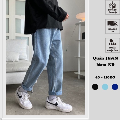 40-110KG Quần Jean nam nữ thời trang Sói Store bigsize unisex 3 màu