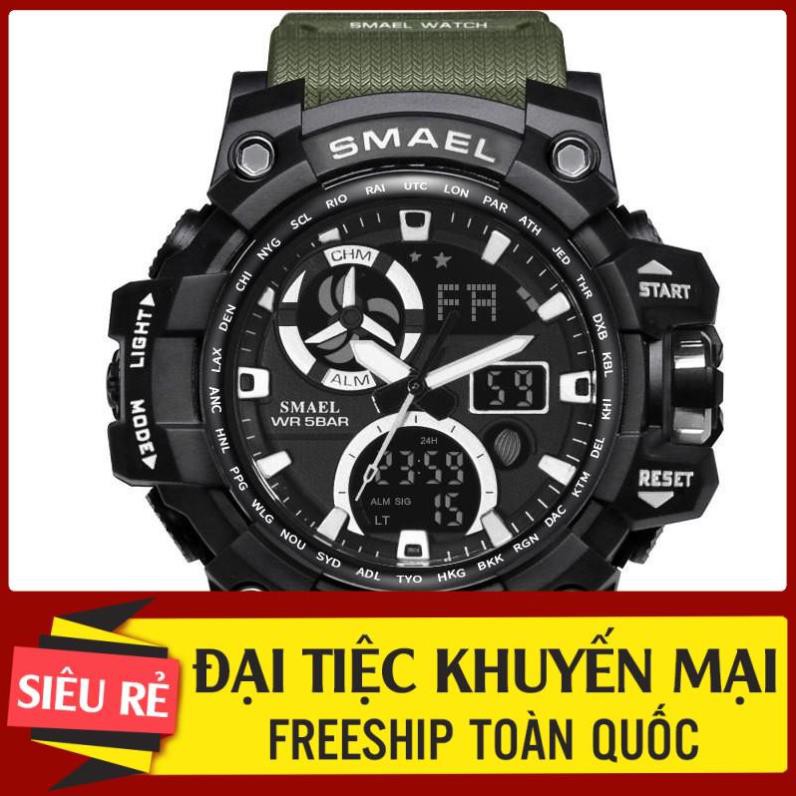 (New Arrival) Đồng Hồ Điện Tử Thể Thao Nam Chính Hãng SMAEL 1545C Phiên Bản Sport Chống Nước Cực Tốt