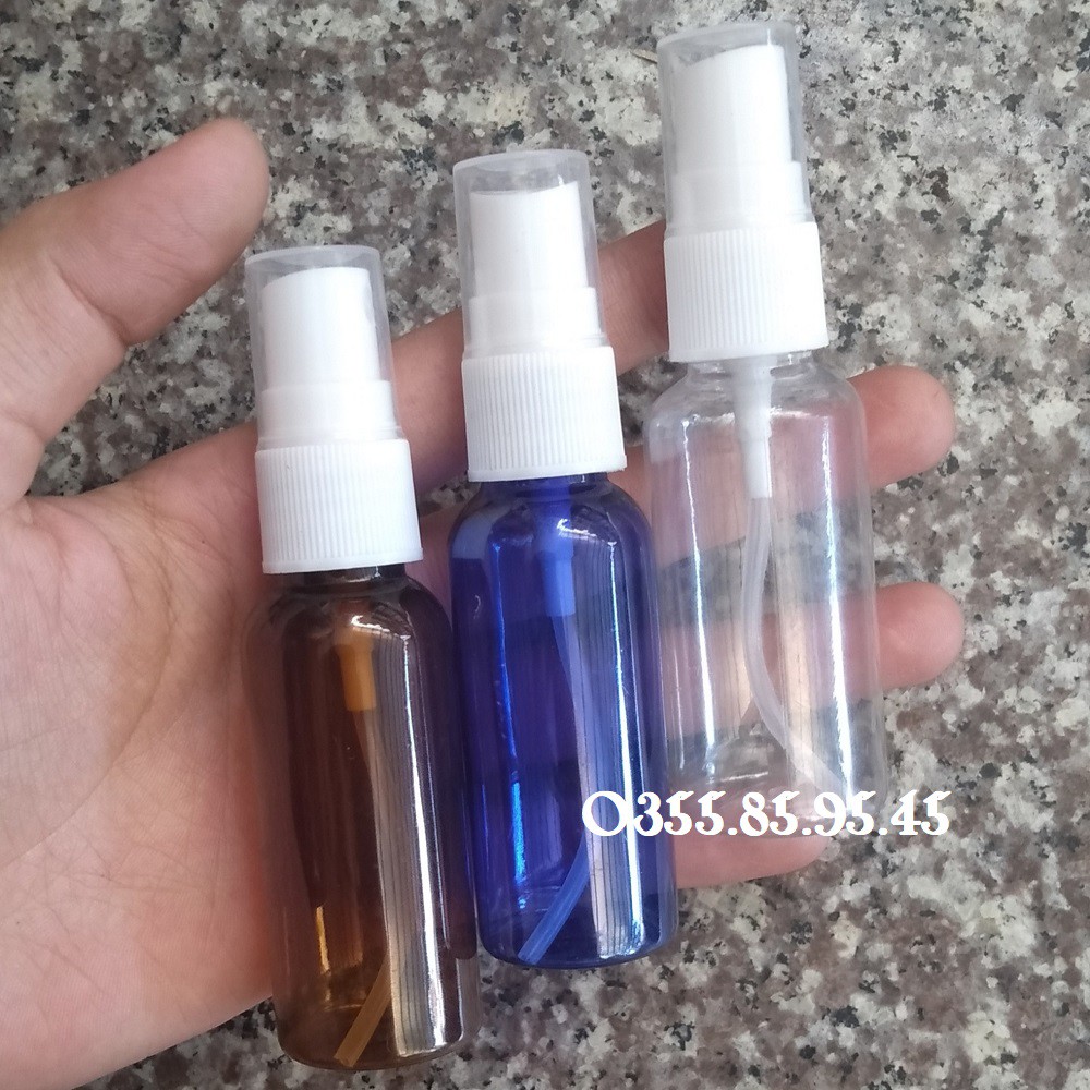 Chai xịt phun sương 30ml - Lọ nhựa chiết mỹ phẩm