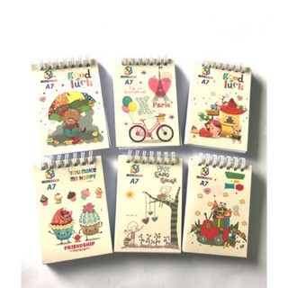 sổ lò xo A6,sổ lò xo A7 (Hải Tiến 200trang) ٩(^‿^)۶