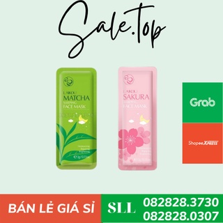 [ Gói mini ]Mặt Nạ Ngủ LAIKOU Hoa Anh Đào SAKURA, Trà Xanh MATCHA Dưỡng Ẩm - sale.top