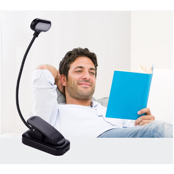 Đèn kẹp bàn , để bàn chông cận 5 led LY - 13 - Đèn đọc sách kẹp bàn