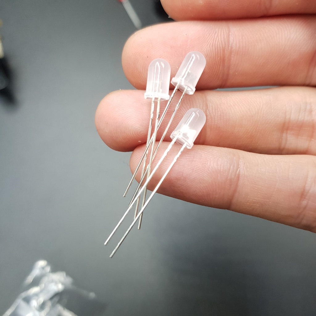 [10 Chiếc] Led 5MM Đỏ Đục