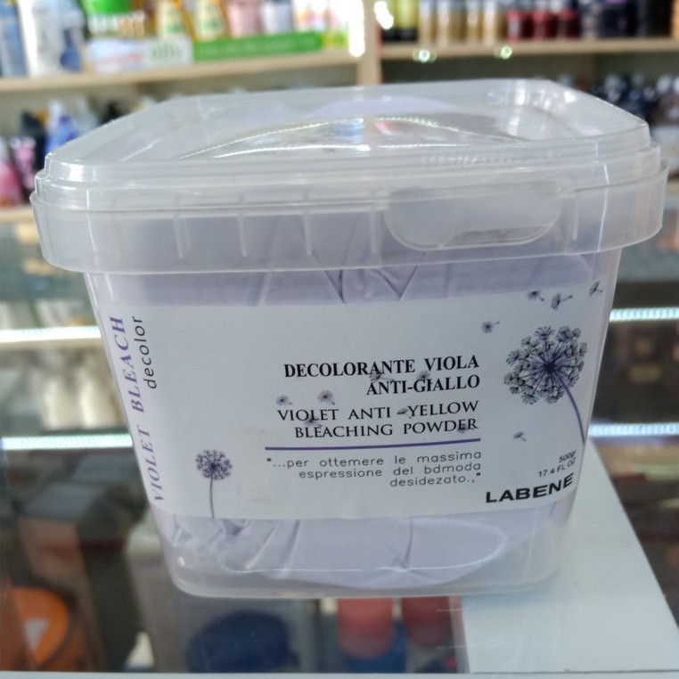 Bột tẩy tím nâng TONE LABENE ANTI YELLOW VIOLET BLEACHING POWDER 500g ( New 2019 )